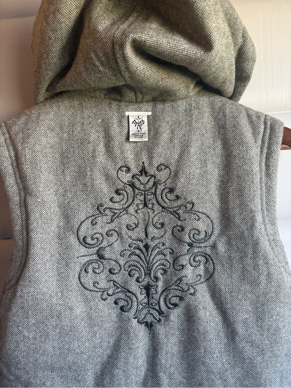 prAna Breathe Reversible Hooded Wool Blend Insulated Vest Green Small